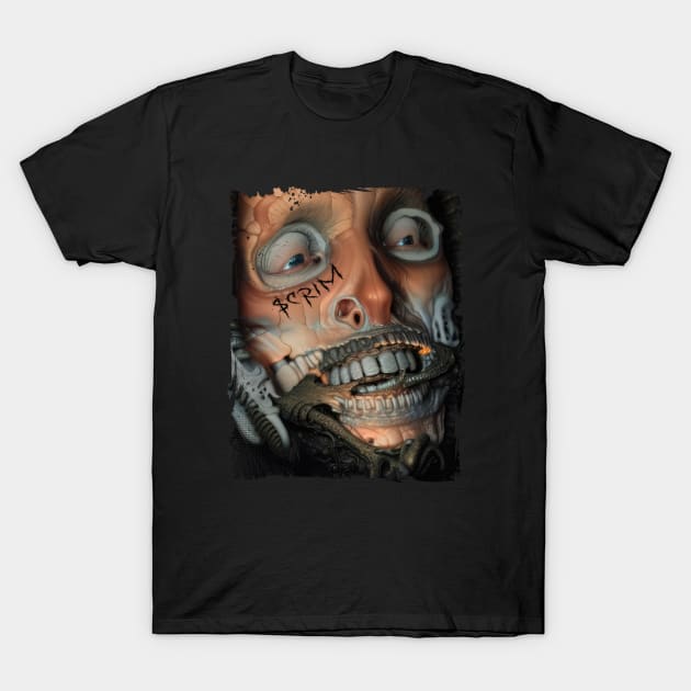 $crim Dead Zombie Face T-Shirt by Soulphur Media